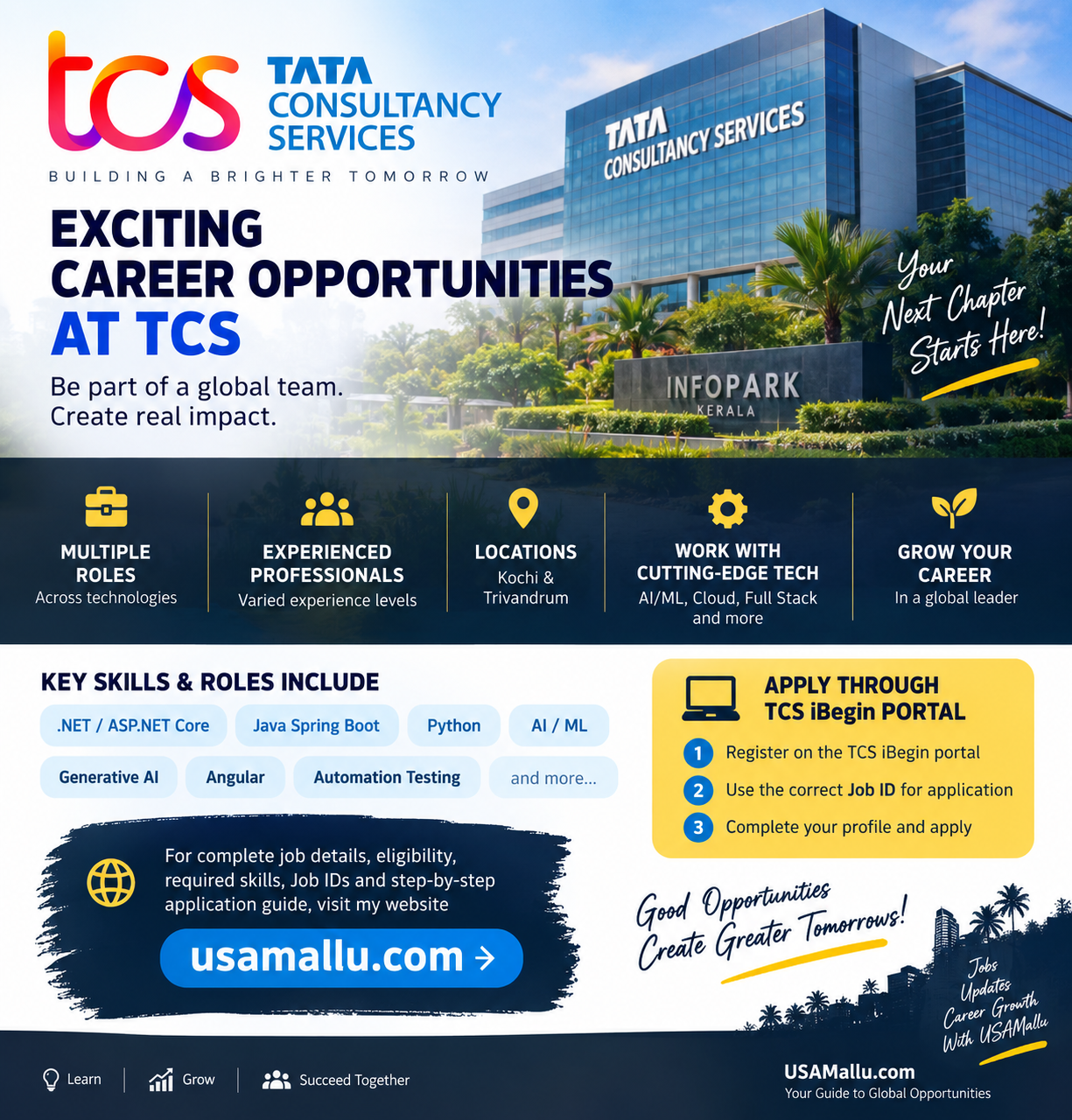 TCS Kochi Hiring 2026: Walk-In Opportunities for IT Professionals