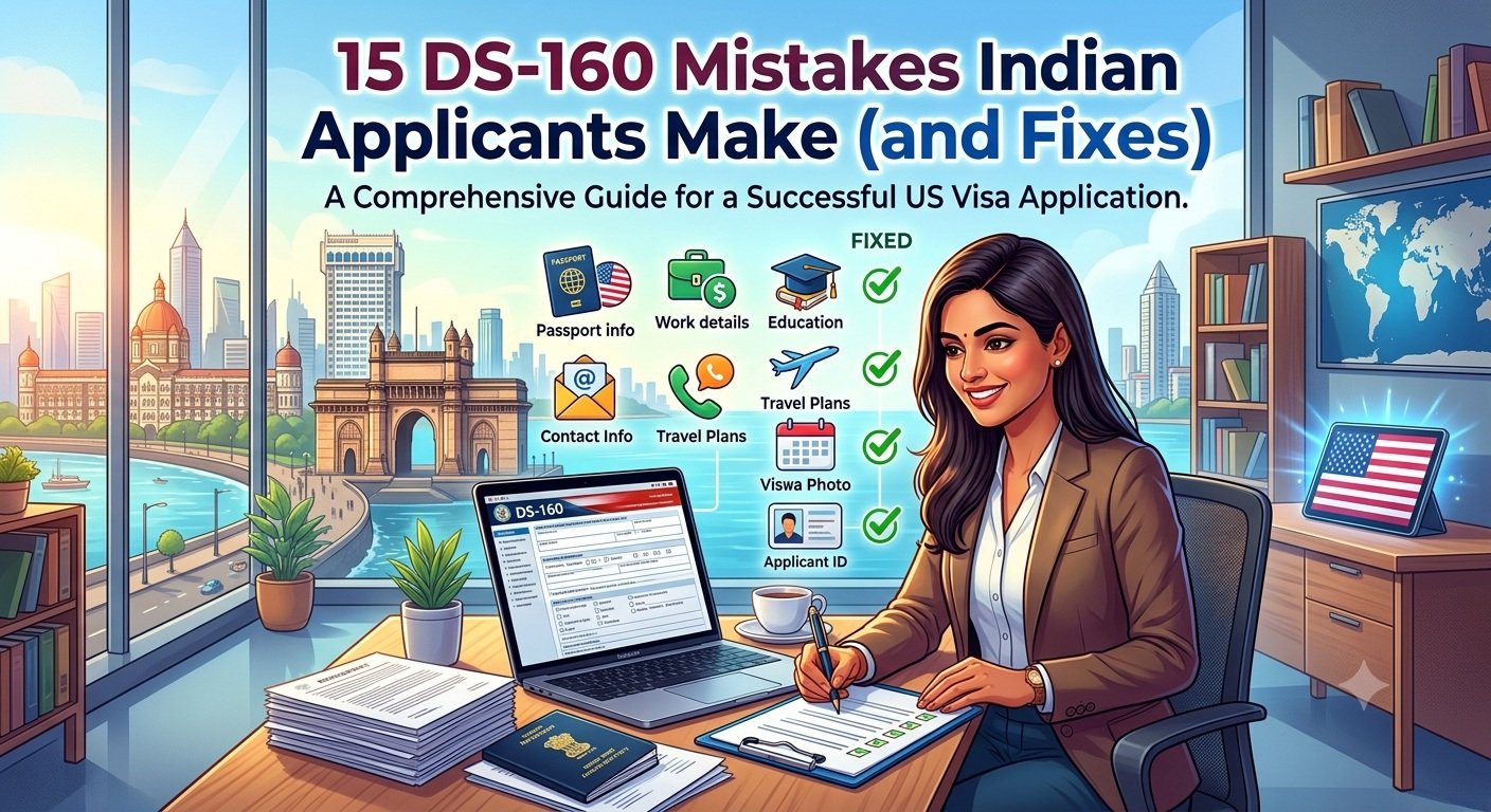 15 DS-160 Mistakes Indian Applicants Make (and Fixes)